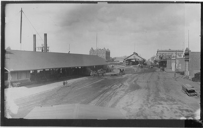 Stockton & Copperopolis Railroad-Stations-View Looking East Of Stockton ...