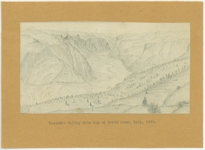 Yosemite National Park - Yosemite Valley From Top of North Dome, July, 1869