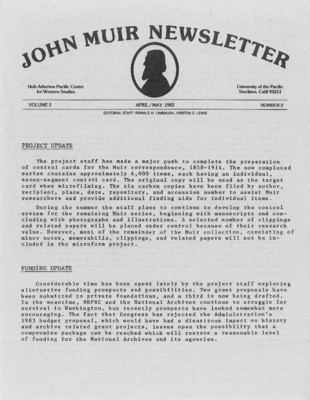 John Muir Newsletter, April/May 1982