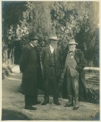 Anstruther Davidson, John Muir, and Andrew Carnegie in Los Angeles, California