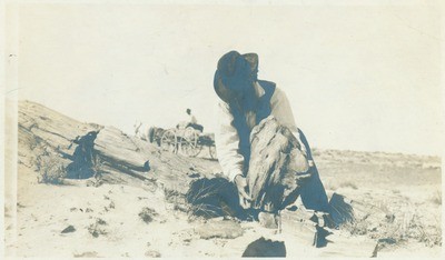 John Muir at Petrified Forest, Arizona