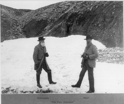 John Burroughs and John Muir probably in Alaska