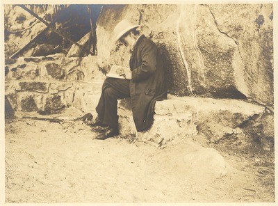 John Muir at Petrified Forest, Arizona