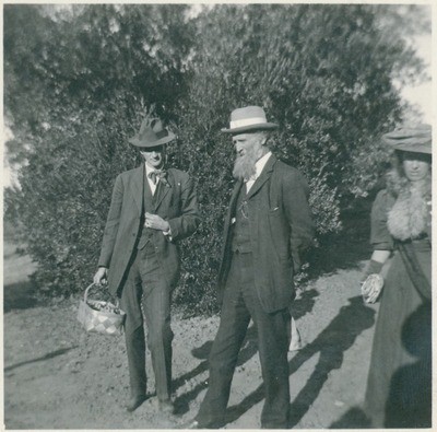 Charles Keeler, John Muir, and unidentified woman