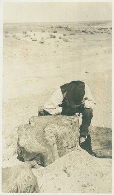 John Muir at Petrified Forest, Arizona