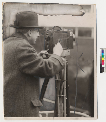 William Randolph Hearst behind a camera