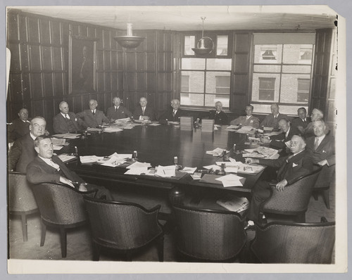 Hearst board of directors seated at table