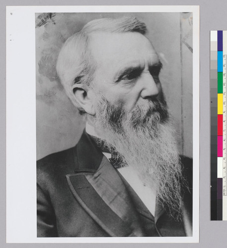 Bust-length portrait of George Hearst