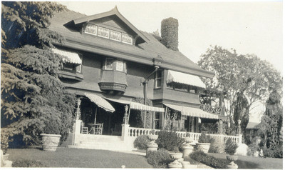 Chapman's Fullerton residence, May 1928