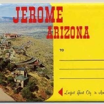 Postcard of Jerome, Arizona, fold out package with several different views