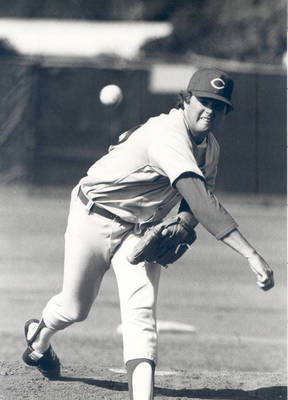 All-American Pitcher Don August, 1984 Chapman baseball team