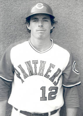 Steve Sherrard, outfield, Chapman College Panthers baseball team, Orange, California, 1975