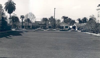 Looking away from Memorial Hall, Chapman College, Orange, California