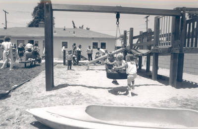 Chapman College Child Study Center play area, Orange, California