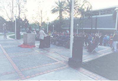 Argyros Forum, Schweitzer bust dedication