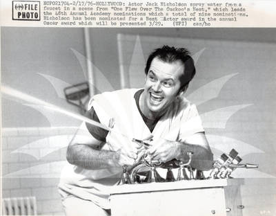 Jack Nicholson in "One Flew Over The Cuckoo's Nest"