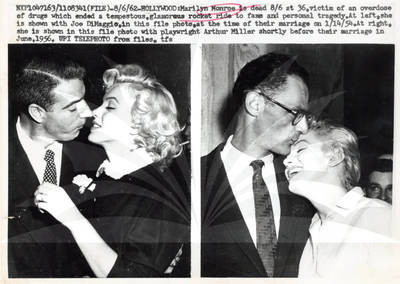 Marilyn Monroe with Joe DiMaggio and Arthur Miller