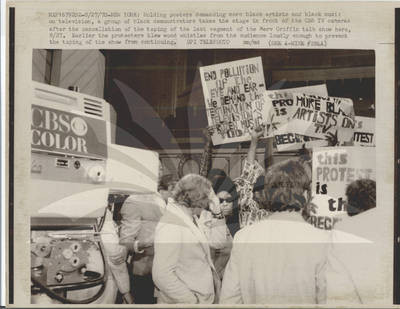 Civil Rights Demonstration at CBS Studios