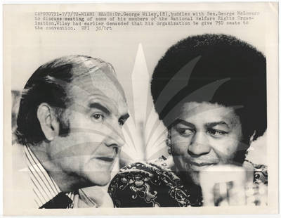 Dr. George Wiley with Sen. George McGovern — Calisphere