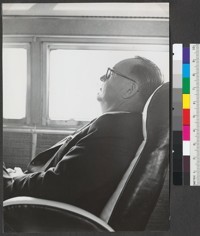 "The calm before the storm," Governor Edmund G. Brown sleeping in a chair