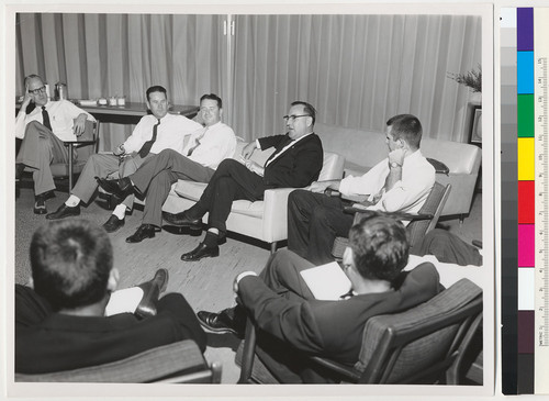 Edmund G. Brown speaking at a meeting