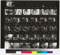 Contact sheet of 35mm negatives with Governor Edmund G. Brown