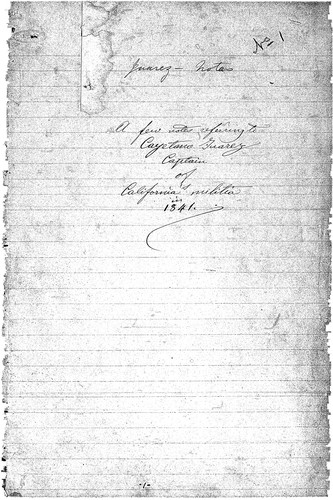 Narrative of Cayetano Juárez : ms.S, 1875 Oct. 18