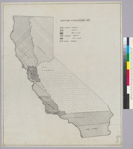 Election of Governor, 1849 : [map of California]