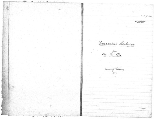 Narracion historica : ms./ por Don Pio Pico, 1877 Oct. 24