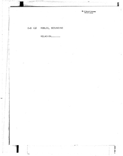 Secundino Robles relacion : Santa Rita, Calif. : ms.S,1877 June 21