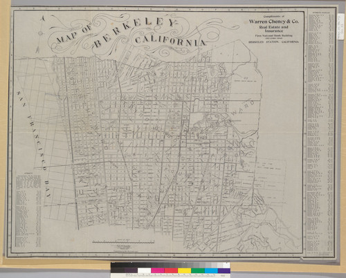 Map of Berkeley, California / W.F. McClure, City Engineer