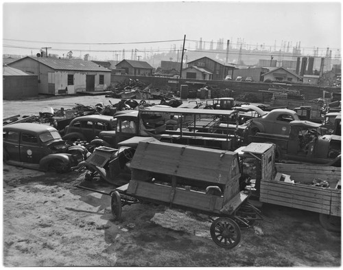 City junk yard on Spring St