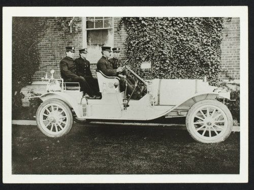 1916 Mitchell Chief's car with Chief Shrewsbury driving