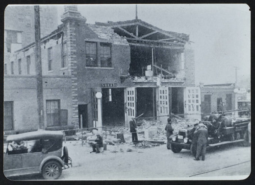 Station No. 1, damage from the 1933 earthquake