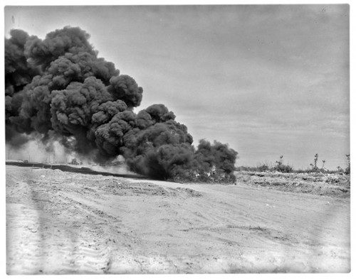 Napalm demonstration at Pier J