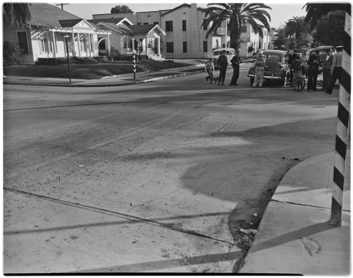 Wrecked car #143, Broadway and Grand Ave