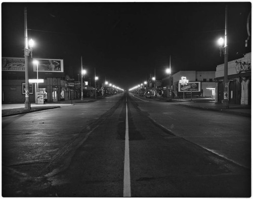 2nd St. at night