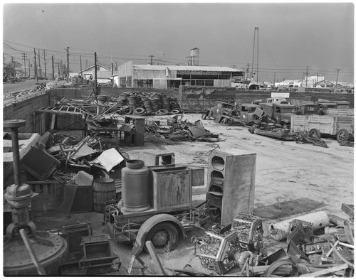 City junk yard on Spring St