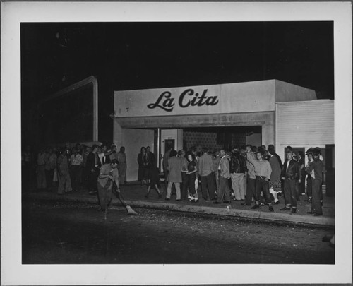 La Cita Bar damaged by fire and explosion, 5512 Long Beach Blvd