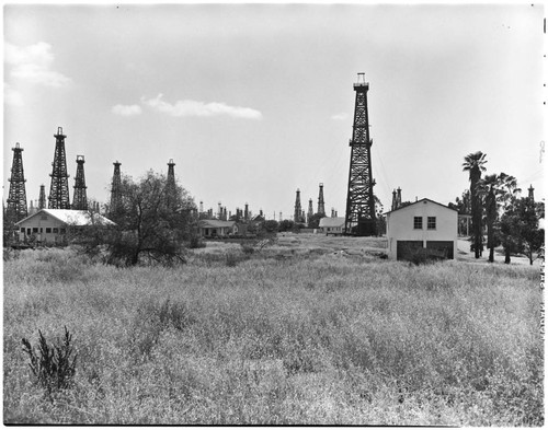 Oil wells, Weston and Cameron Pl