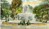 Fountain in Pershing Square. Los Angeles, California