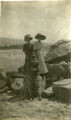 Helen Buss with Nellie & Claude Dickey on the Beach