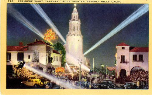 Premiere Night, Carthay Circle Theatre, Beverly Hills, Calif