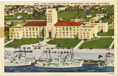 Civic Center and Part of Waterfront, San Diego, California