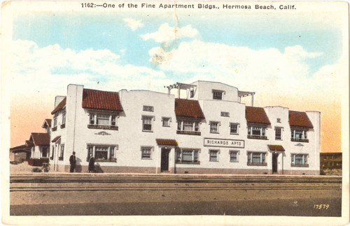 One of the Fine Apartment Bldgs., Hermosa Beach, Calif