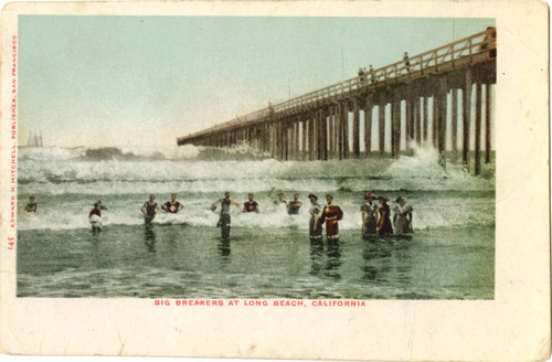 Big Breakers at Long Beach, California