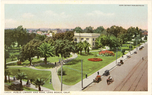 Public Library and Park, Long Beach, Calif