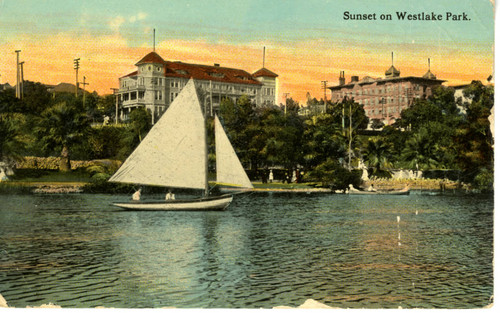 Sunset on Westlake Park