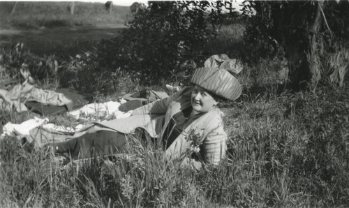 Clara Newell near Country Farm, Catalina Island, CA