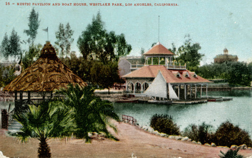 Rustic Pavilion and Boat House, Westlake Park, Los Angeles, California